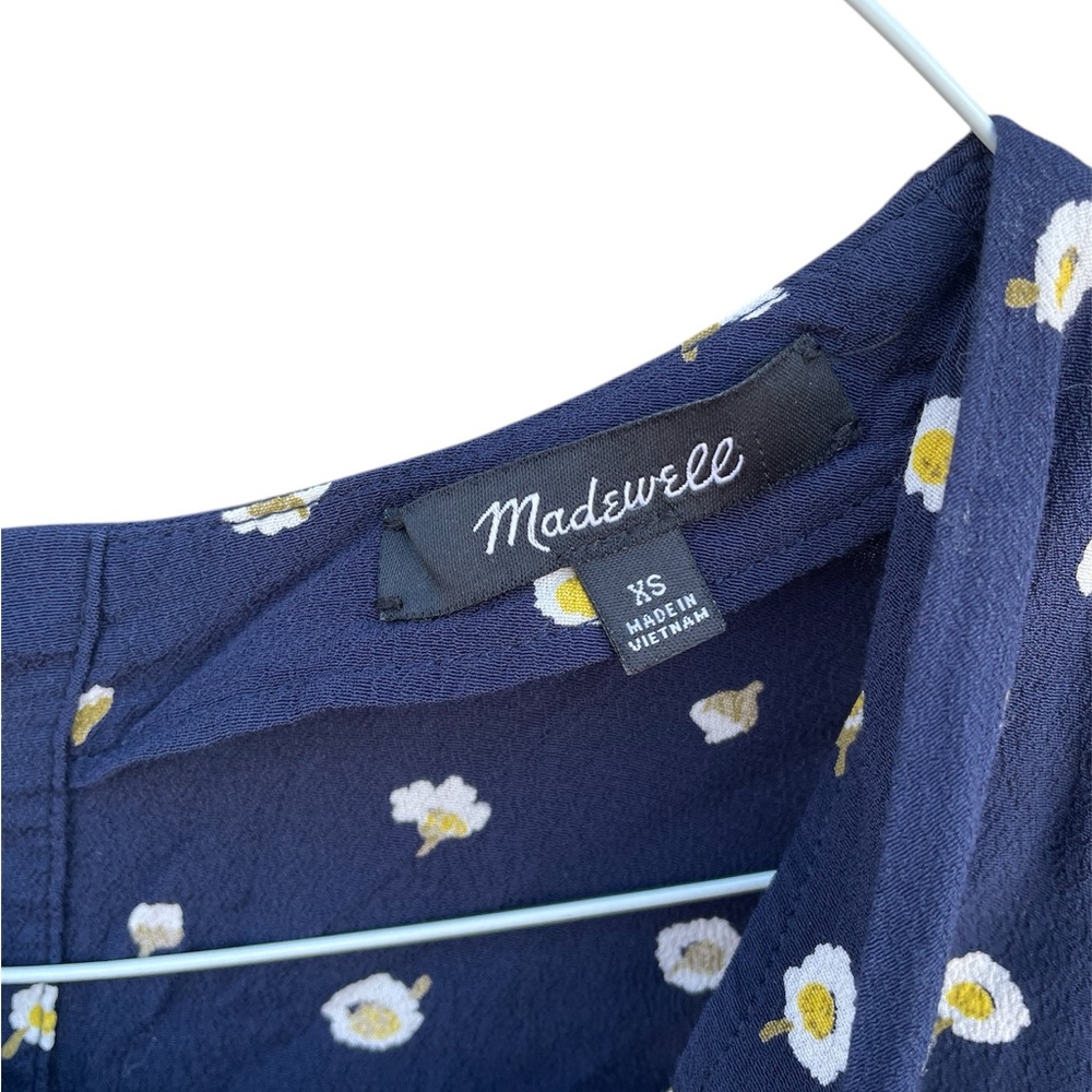 Madewell Button-Back Easy Dress In Daisy Dots - Picture 5 of 7